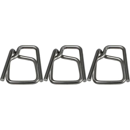 Encore Packaging Poly & Cord Buckles - 1/2in Galvanized Clear Wire Buckles, 1000PK P12WB2-GA